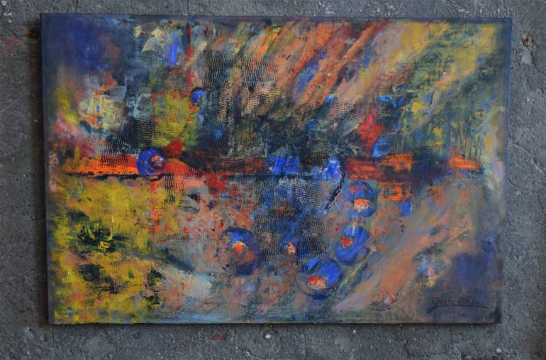 Original Abstract Expressionism Abstract Painting by Grace Cohen