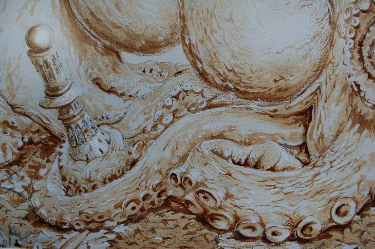 Original Surrealism Animal Drawing by Radyslav Dziuba