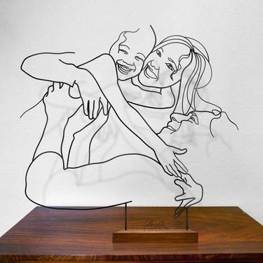 Original Conceptual People Sculpture by Giancarlo Morandi