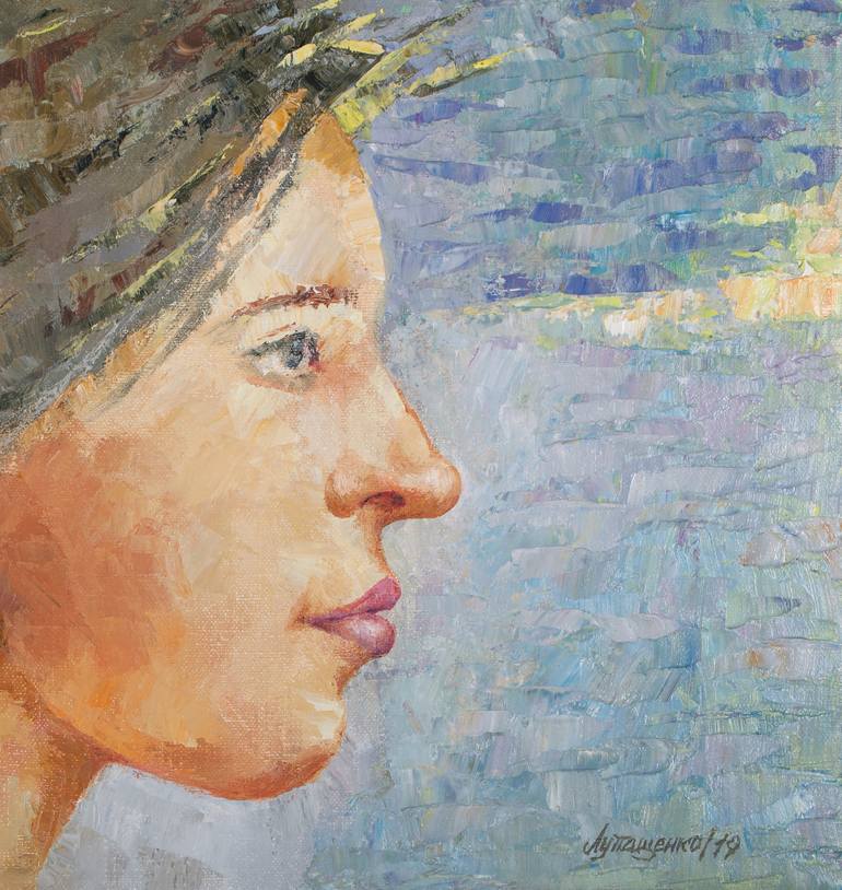 Original Figurative Portrait Painting by Iryna Lupashchenko