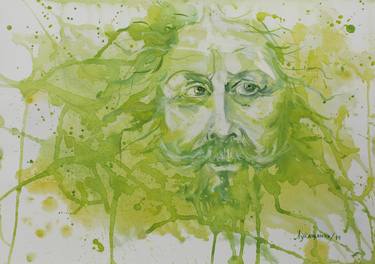 Print of Expressionism Portrait Drawings by Iryna Lupashchenko
