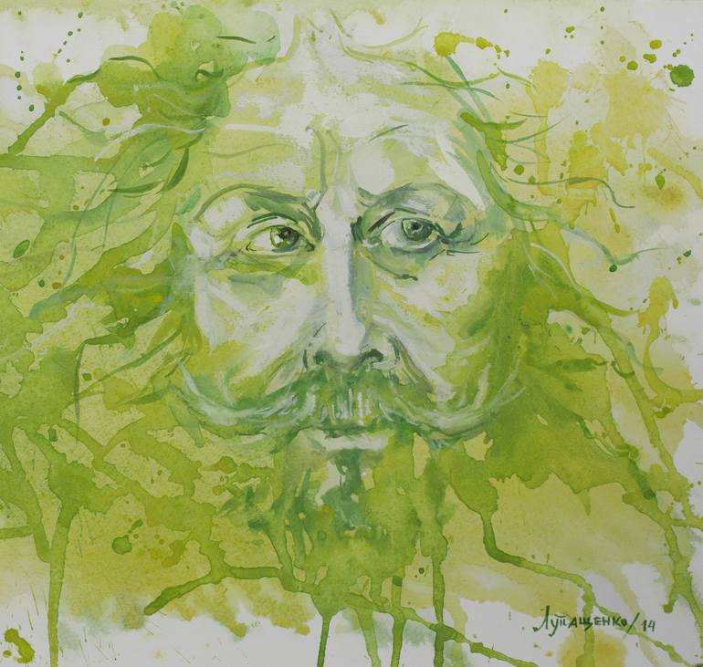 Original Expressionism People Painting by Iryna Lupashchenko