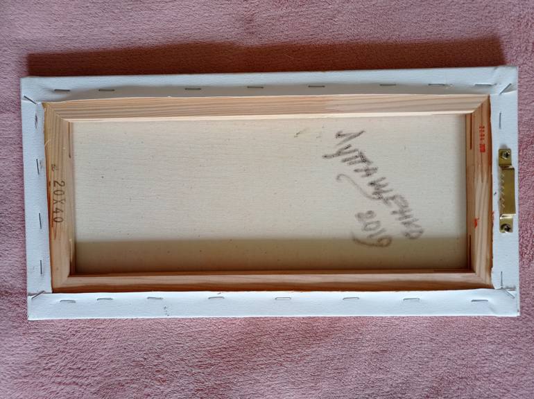 Original Art Deco Floral Painting by Iryna Lupashchenko