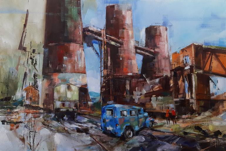 industrial landscape painting