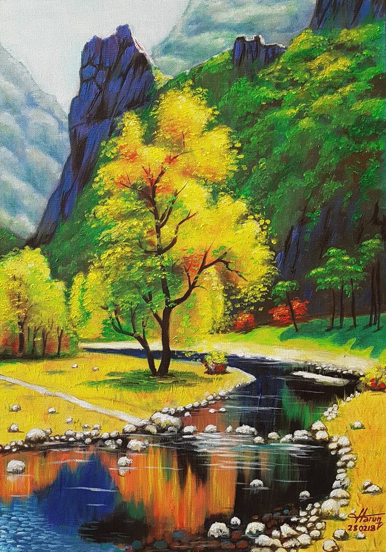 Colourful landscape Painting