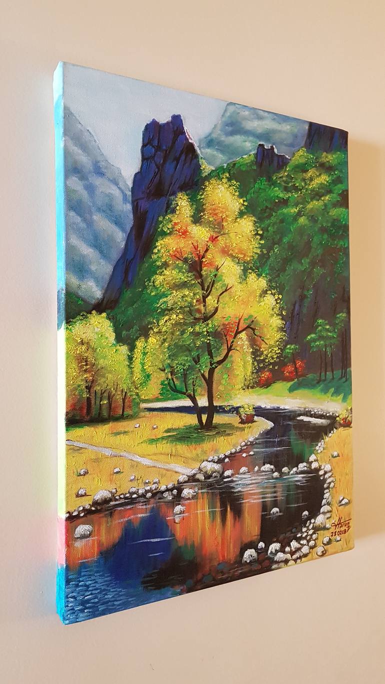 Original Realism Landscape Painting by Harun Ayhan