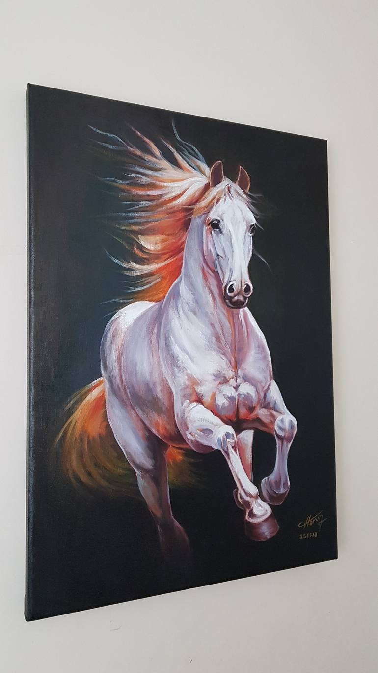 Original Realism Animal Painting by Harun Ayhan