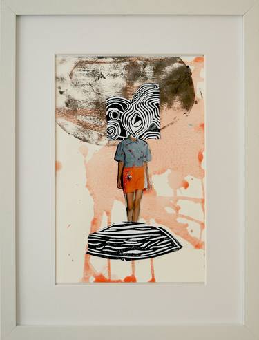 Original Contemporary Women Collage by Danica Ondrejovic