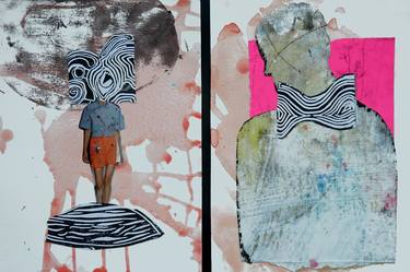 Original Contemporary Fashion Collage by Danica Ondrejovic