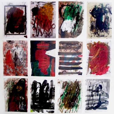 Original Abstract Expressionism Abstract Paintings by Danica Ondrejovic
