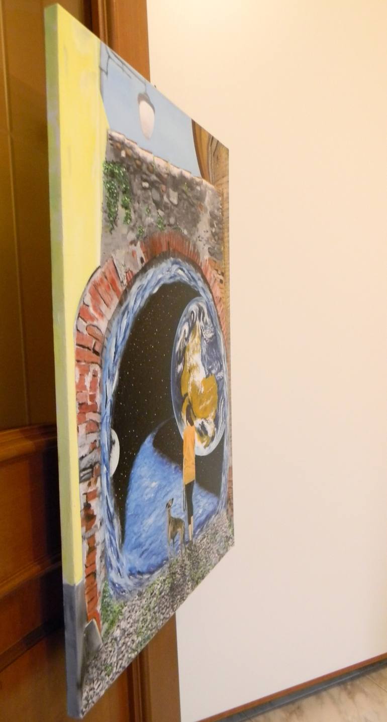 Original Surrealism Fantasy Painting by Marzia Vincenza Ciliberto
