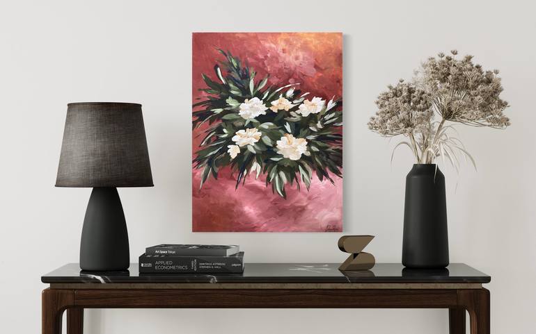 Original Fine Art Floral Painting by Jessica Rose