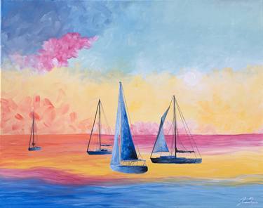 Original Impressionism Seascape Paintings by Jessica Rose