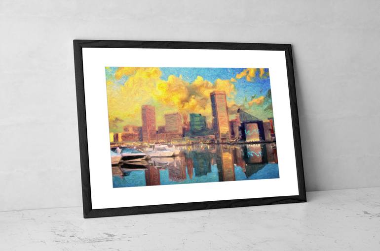 Original Impressionism Cities Painting by Taylan Soyturk
