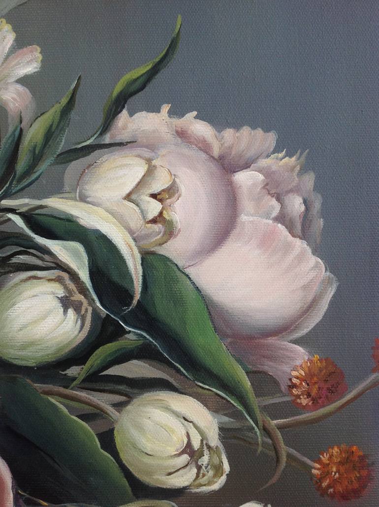 Original Floral Painting by Olena Hontar 