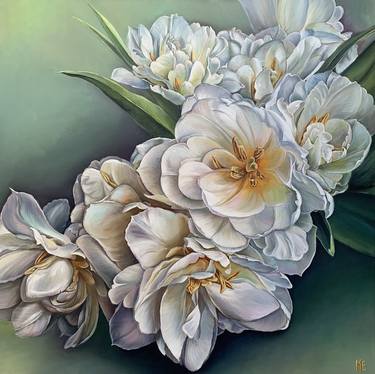 Original Impressionism Floral Paintings by Olena Hontar