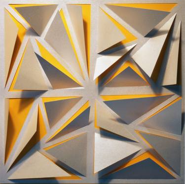 Original Conceptual Geometric Sculpture by Carmen Bravo