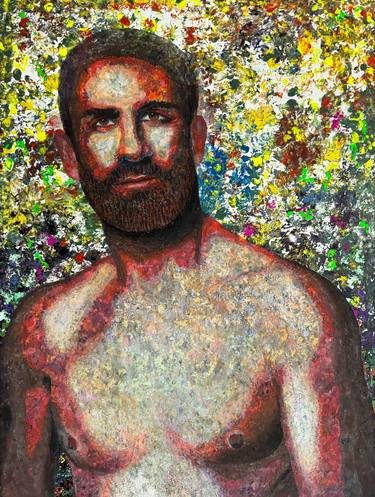 Original Figurative Men Paintings by Stefano Pallara