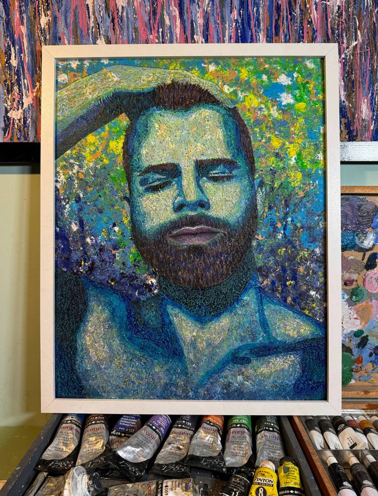 Original Figurative Men Painting by Stefano Pallara