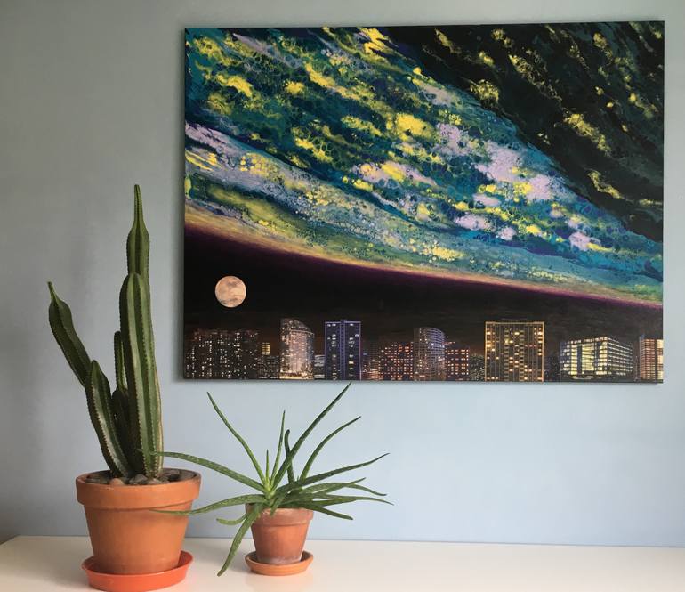 Original Figurative Architecture Painting by Stefano Pallara