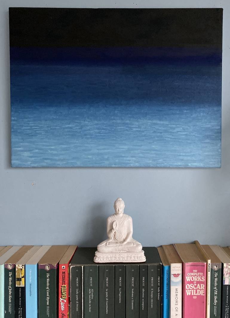 Original Minimalism Seascape Painting by Stefano Pallara