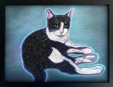 Original Figurative Cats Paintings by Stefano Pallara