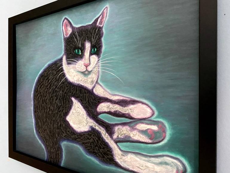 Original Figurative Cats Painting by Stefano Pallara