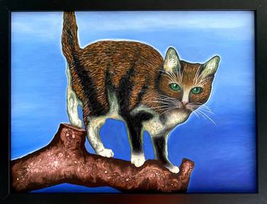 Original Cats Paintings by Stefano Pallara