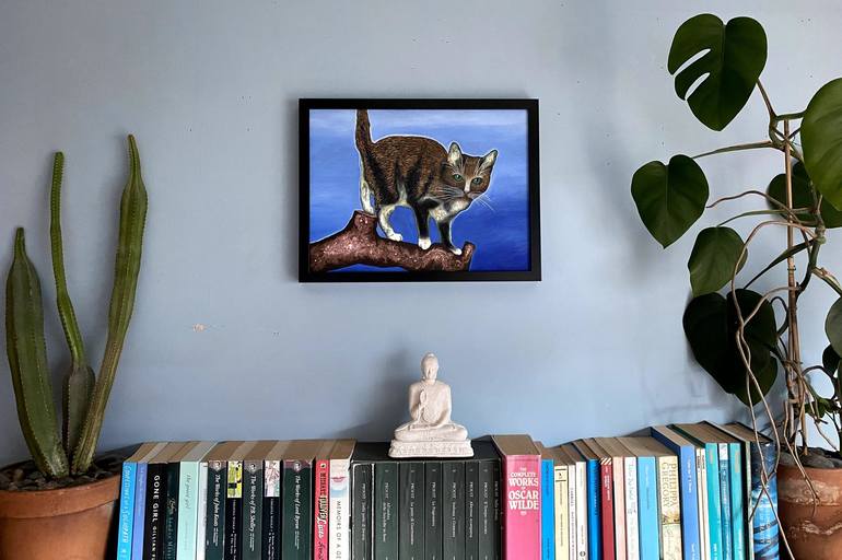 Original Cats Painting by Stefano Pallara