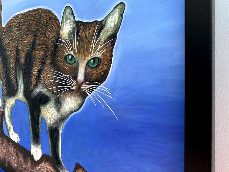 Original Figurative Cats Painting by Stefano Pallara