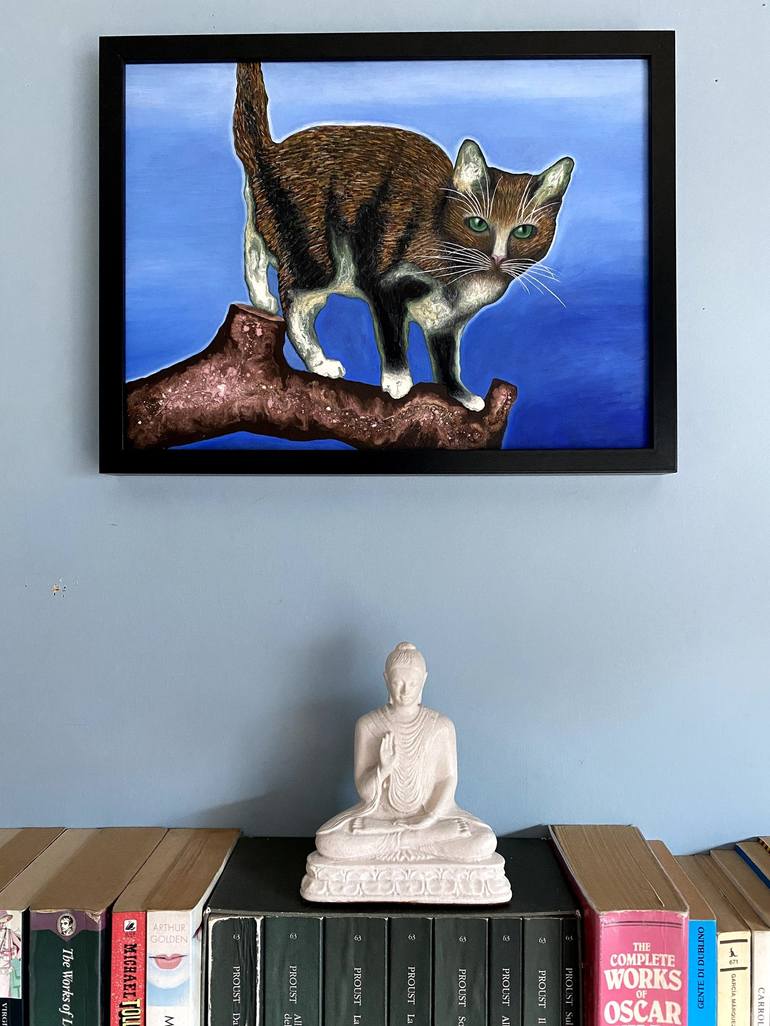 Original Figurative Cats Painting by Stefano Pallara