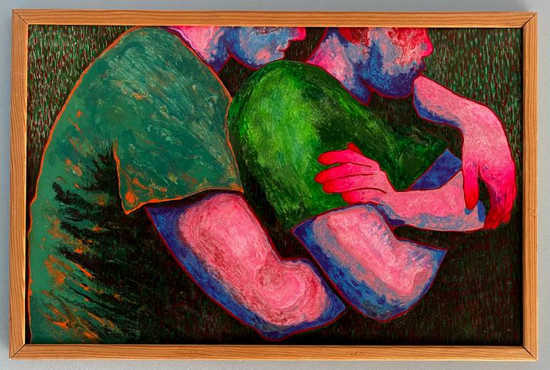 Original Figurative People Painting by Stefano Pallara