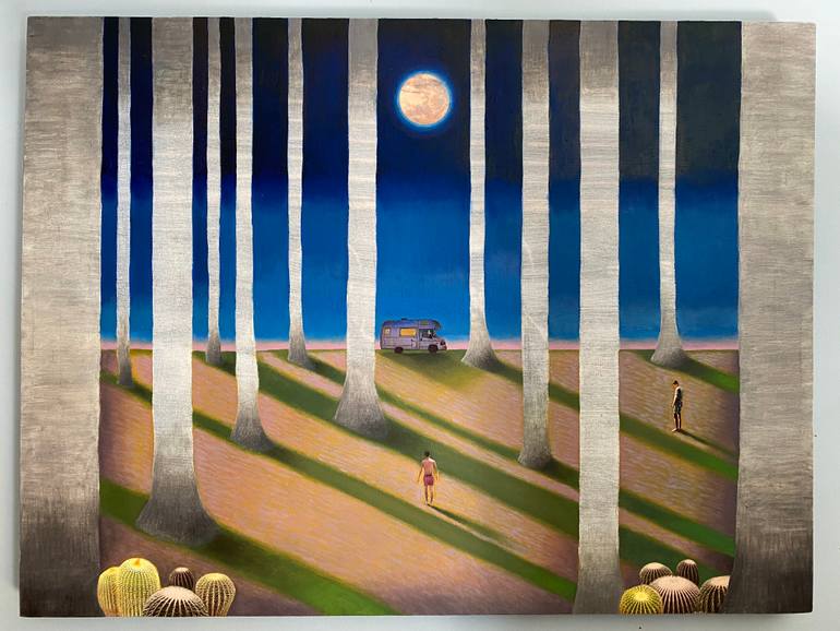 Original Figurative Landscape Painting by Stefano Pallara