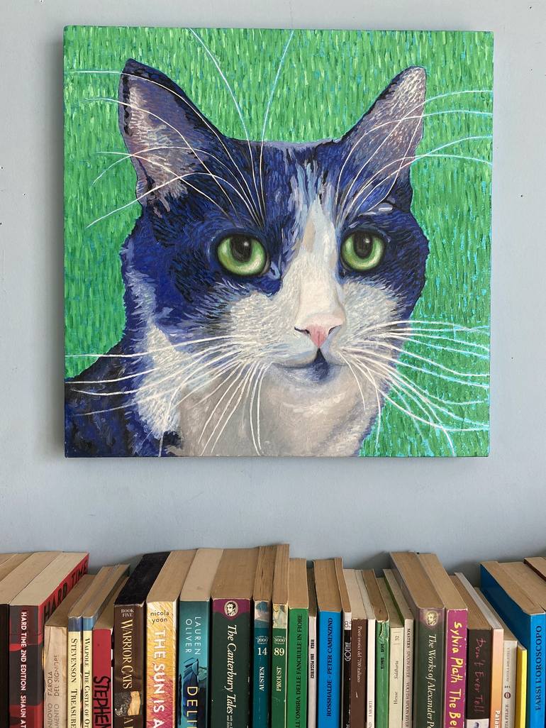 Original Figurative Cats Painting by Stefano Pallara