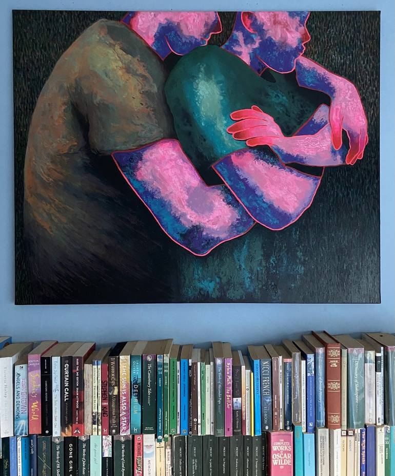 Original Figurative Love Painting by Stefano Pallara