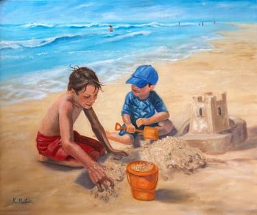 Print of Kids Paintings by Francine Kellerstein  Calestagne