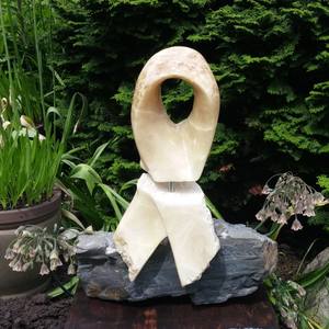 RIBBON of HOPE, Alabaster Stone