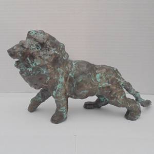 Lion Clay Bronze Patinated
