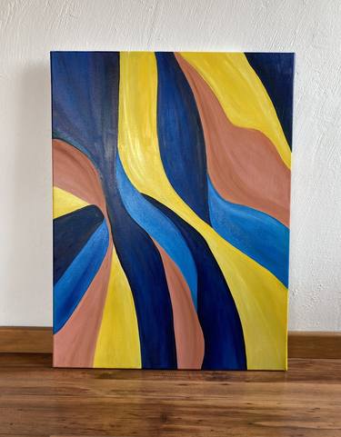 Original Geometric Painting by Guillermina Goldberg