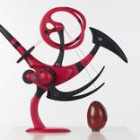 Kinetic sculpture “Bird With Egg” by Ivan Poddubniy