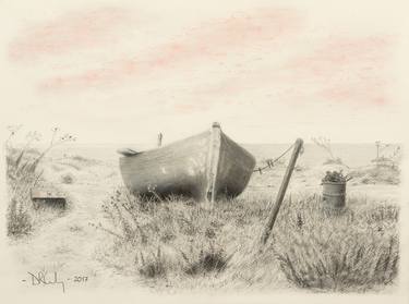 Print of Fine Art Boat Drawings by Duncan Gooding
