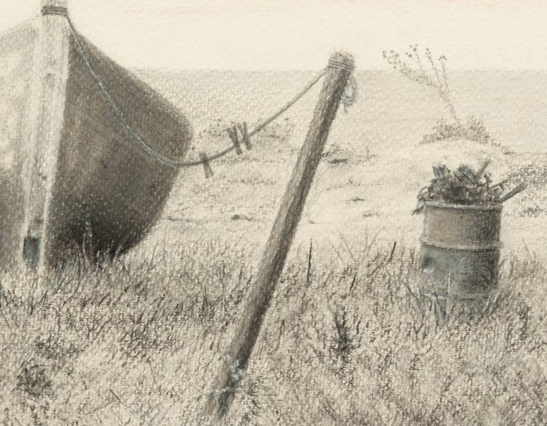 Original Fine Art Boat Drawing by Duncan Gooding