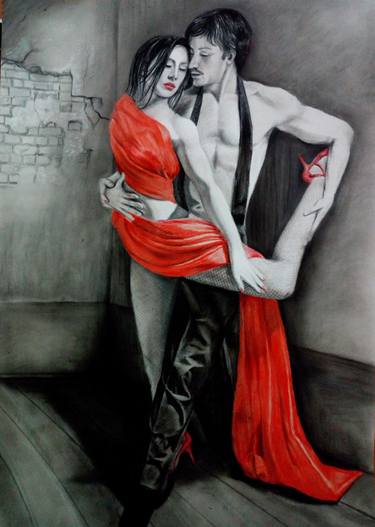 Original Figurative Performing Arts Paintings by Tiziana Zimbalatti