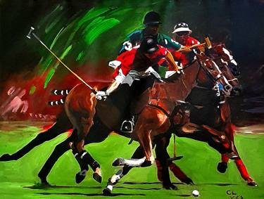 Original Modern Sport Paintings by Victor Costachescu