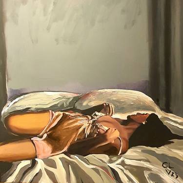 Print of Erotic Paintings by Victor Costachescu