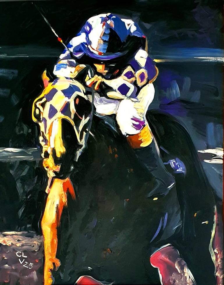 Original Impressionism Horse Paintings by Victor Costachescu
