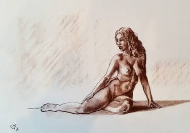 Print of Nude Drawings by Victor Costachescu