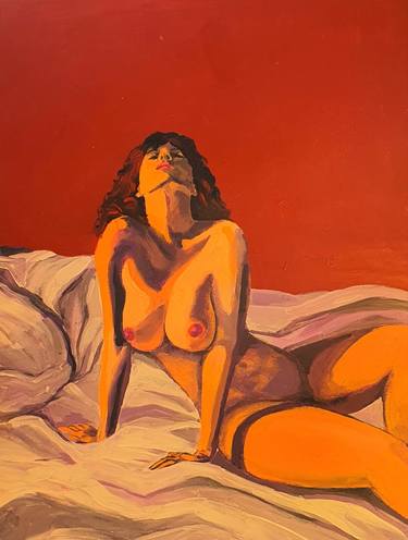 Original Figurative Nude Paintings by Victor Costachescu
