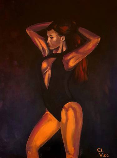 Original Expressionism Erotic Paintings by Victor Costachescu