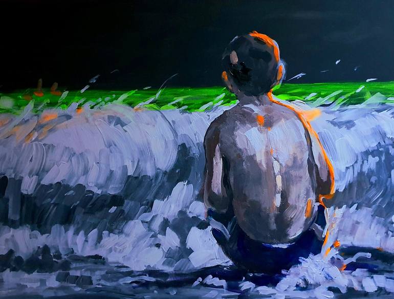 Original Expressionism Seascape Paintings by Victor Costachescu